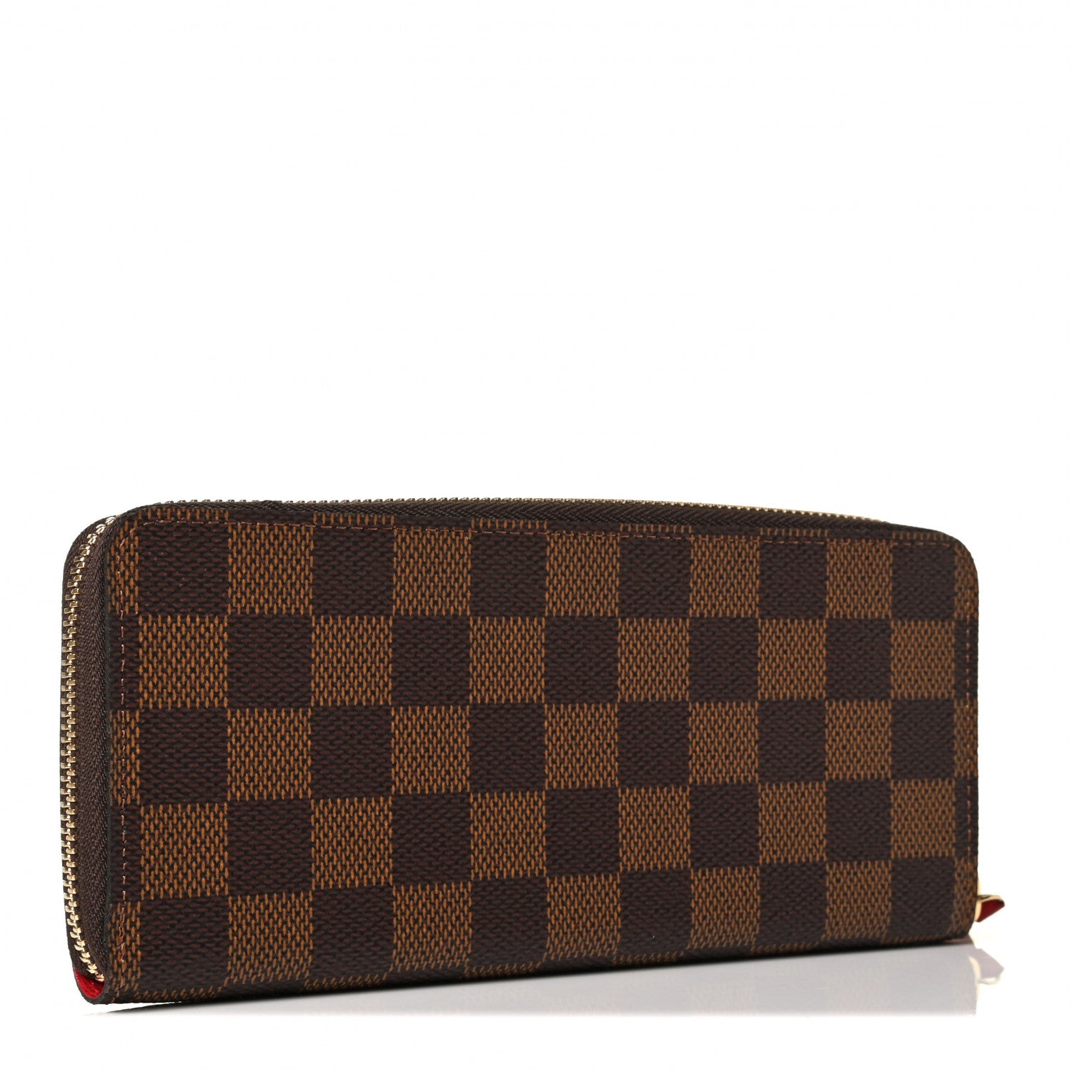 Louis Vuitton Damier Ebene Clemence Wallet Cherry 2 of 5