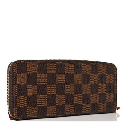 Louis Vuitton Damier Ebene Clemence Wallet Cherry 2 of 5