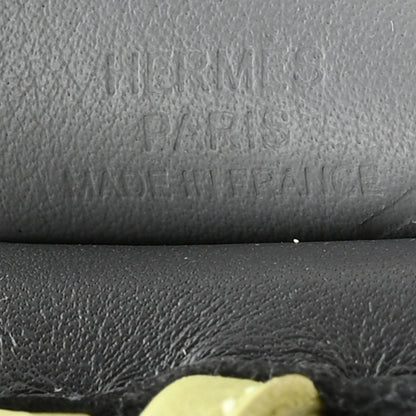 Hermes Milo Lambskin Grigri Rodeo Pegase Horse Bag Charm PM Ardoise Jaune Bourgeon Black 3 of 5