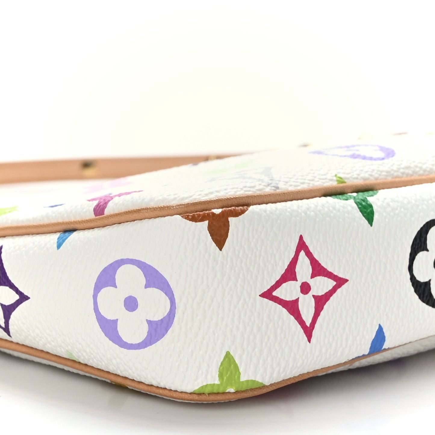 Monogram Multicolor Pochette Accessories White