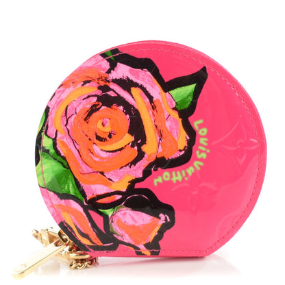 Louis Vuitton Vernis Roses Chapeau Coin Purse Rose Pop 1 of 7