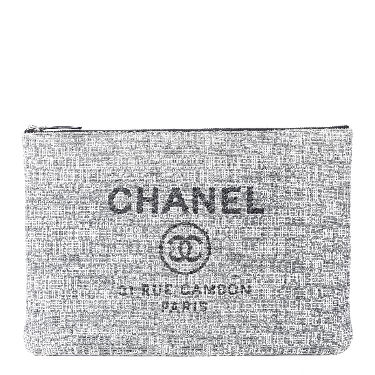 Canvas Large Deauville Pouch Grey