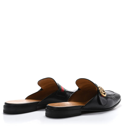 Gucci Goatskin Web GG Mens Princetown Slippers 9 Black 4 of 9