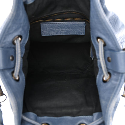 Balenciaga Agneau Classic Hardware Mini Pompon Bleu Persan 6 of 15