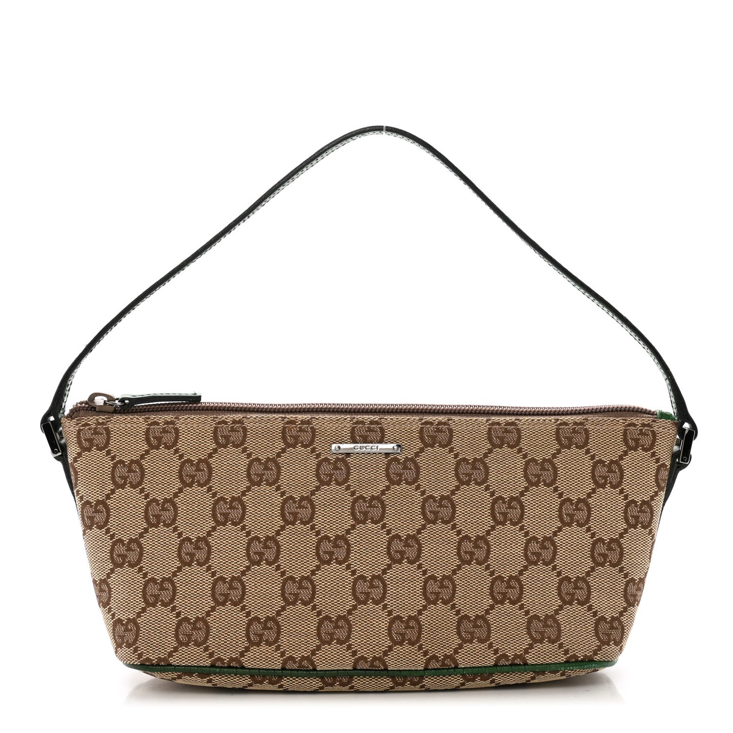 Monogram Web Boat Pochette Green