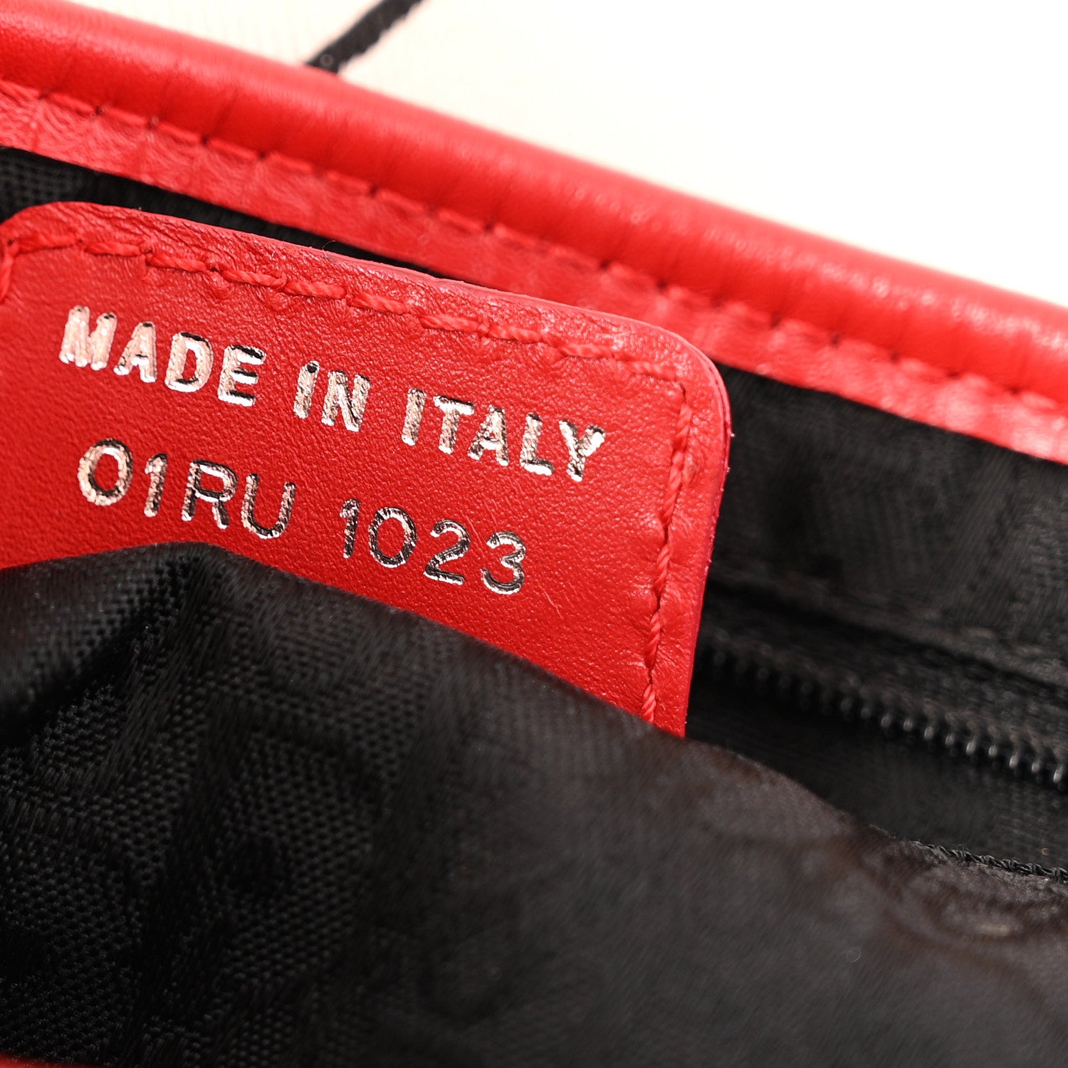 Christian Dior Canvas Hardcore Pierced Saddle Bag White Red Black 6 of 14
