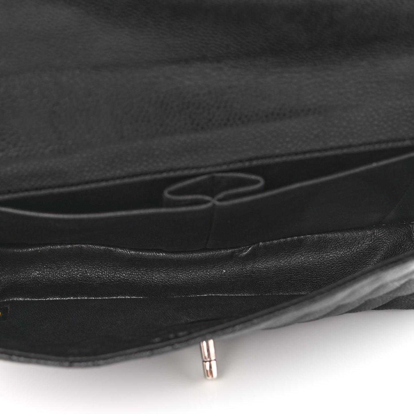 Caviar Quilted East West Flap Black