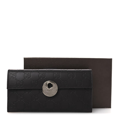 Gucci Guccissima Eclipse Continental Flap Wallet Dark Brown 10 of 10