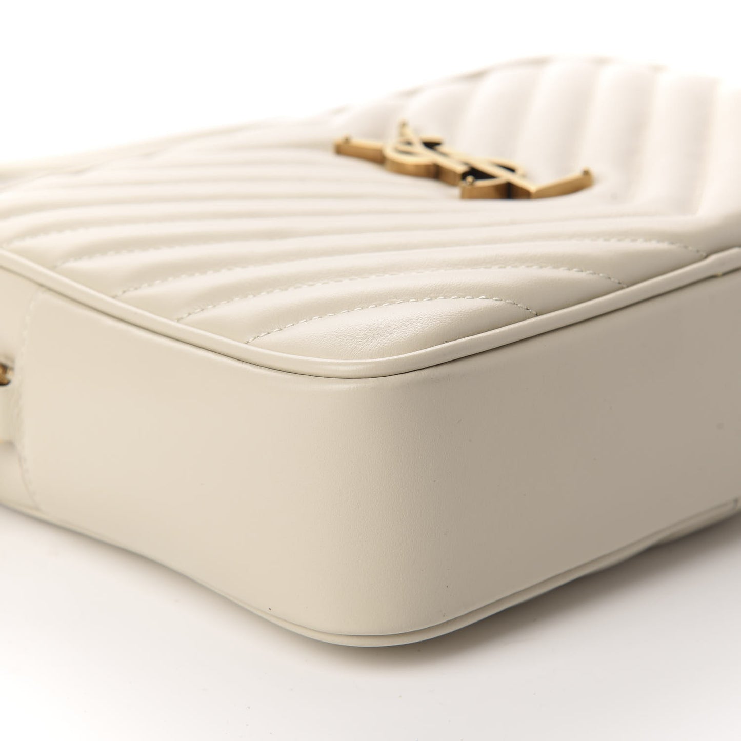 Calfskin Matelasse Monogram Lou Camera Bag Crema Soft