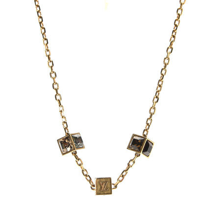 Louis Vuitton Swarovski Gamble Short Necklace Gold 1 of 6