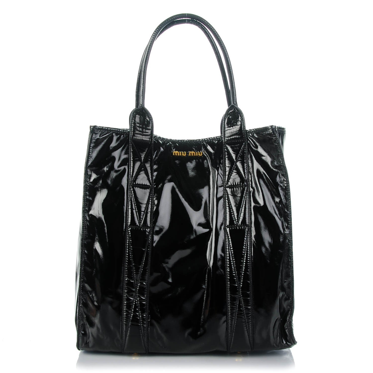 Miu Miu Vinyl Tote Black 1 of 8