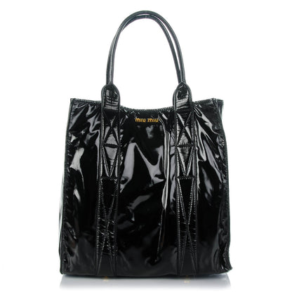 Miu Miu Vinyl Tote Black 1 of 8