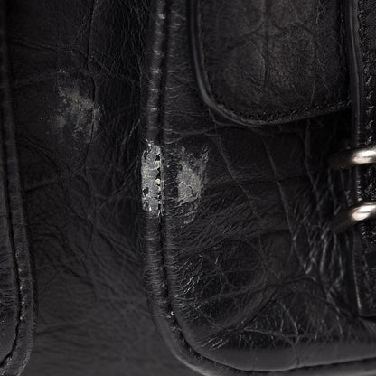 Saint Laurent Crocodile Embossed Lambskin Festival Backpack Black 9 of 15