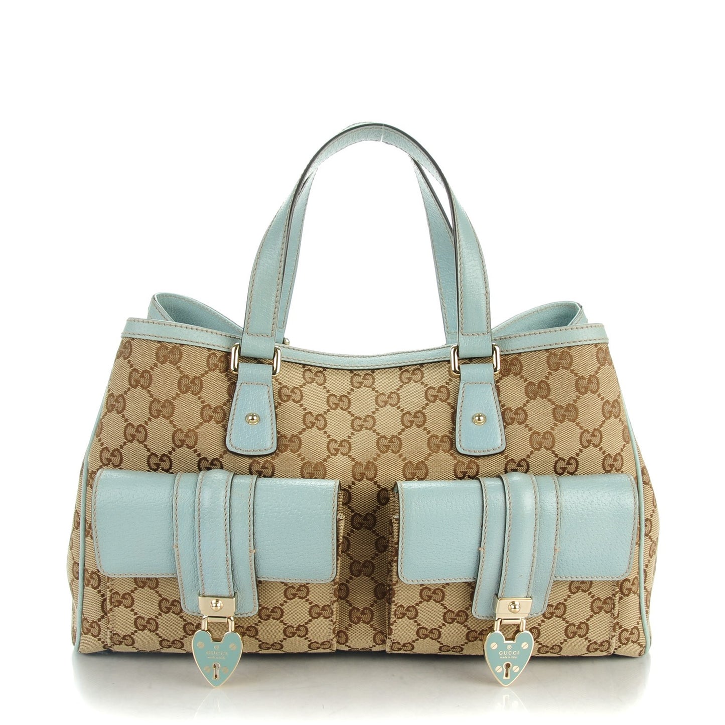 Monogram Tote Light Blue