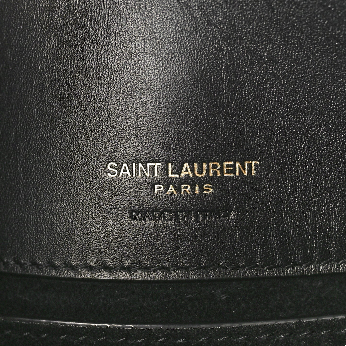 Shiny Calfskin Le 37 Bucket Bag Black