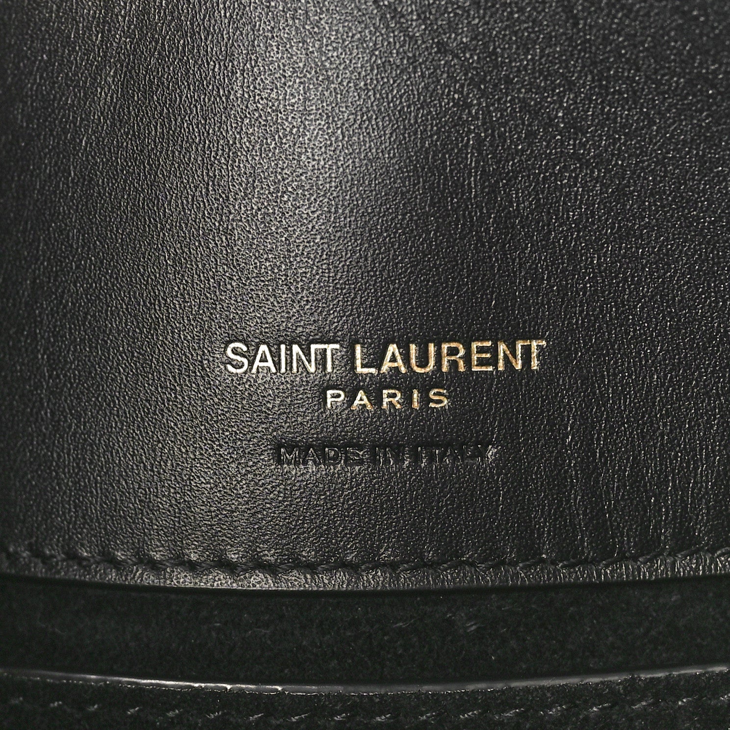 Saint Laurent Shiny Calfskin Le 37 Bucket Bag Black 6 of 10