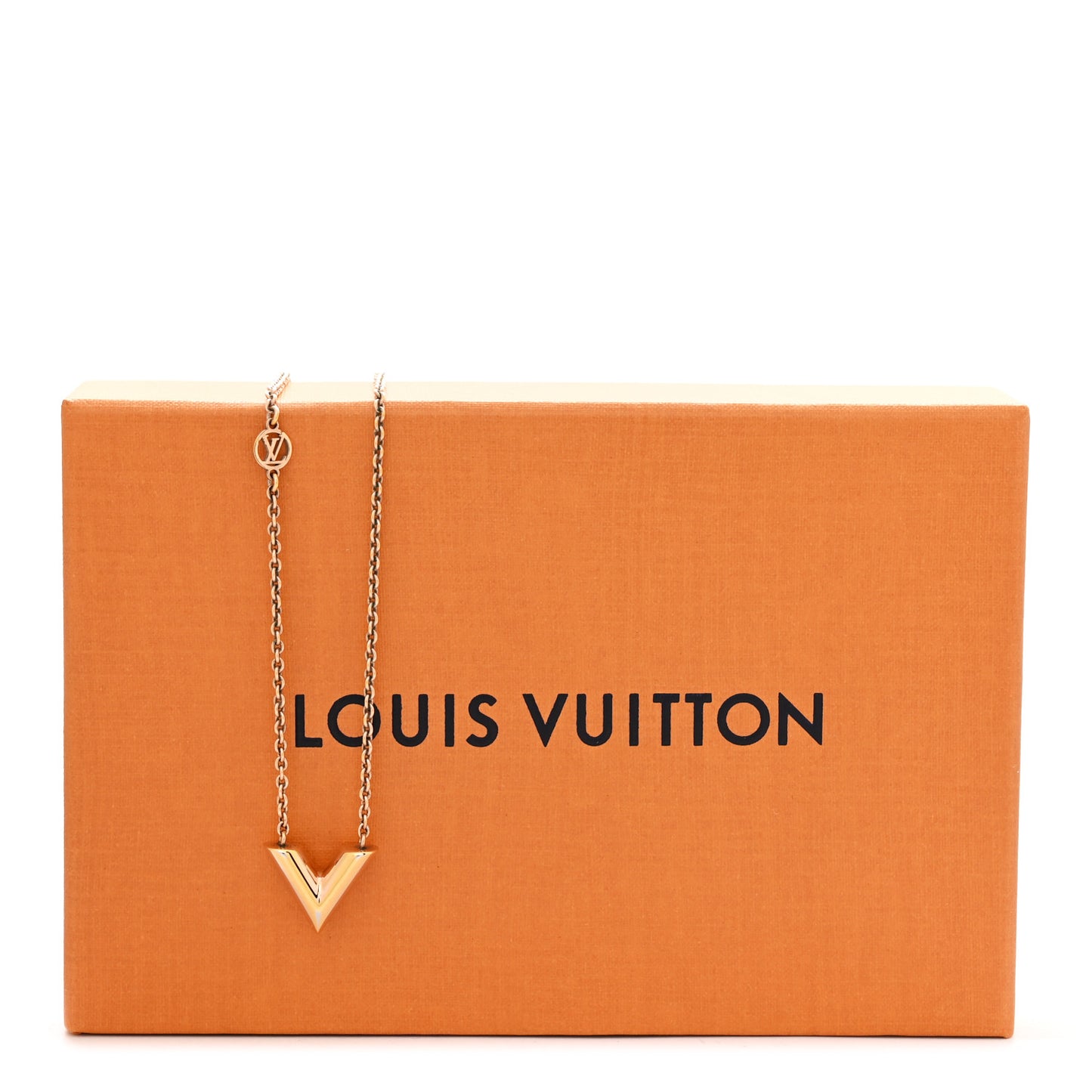 Essential V Necklace Rose Gold