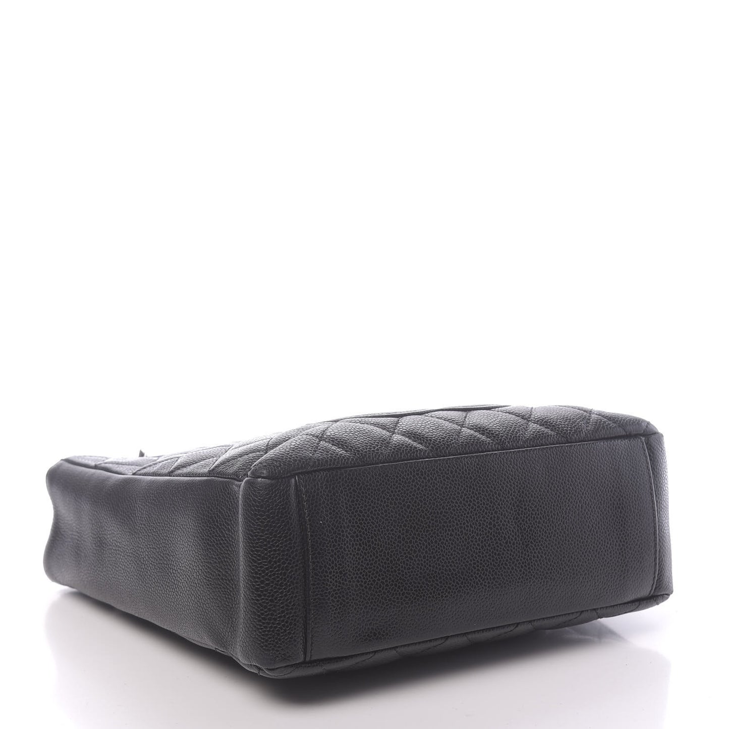 Caviar Quilted Petit Shopping Tote PST Black