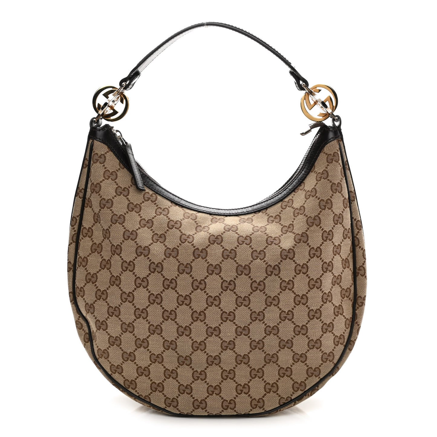 Monogram Medium GG Twins Hobo Dark Brown