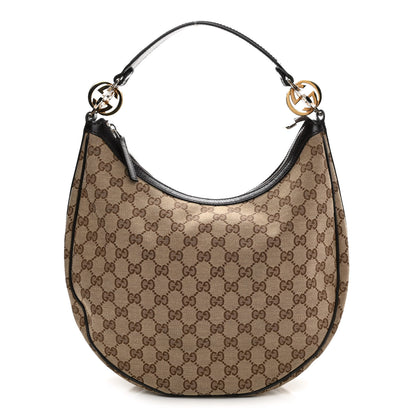Gucci Monogram Medium GG Twins Hobo Dark Brown 1 of 11