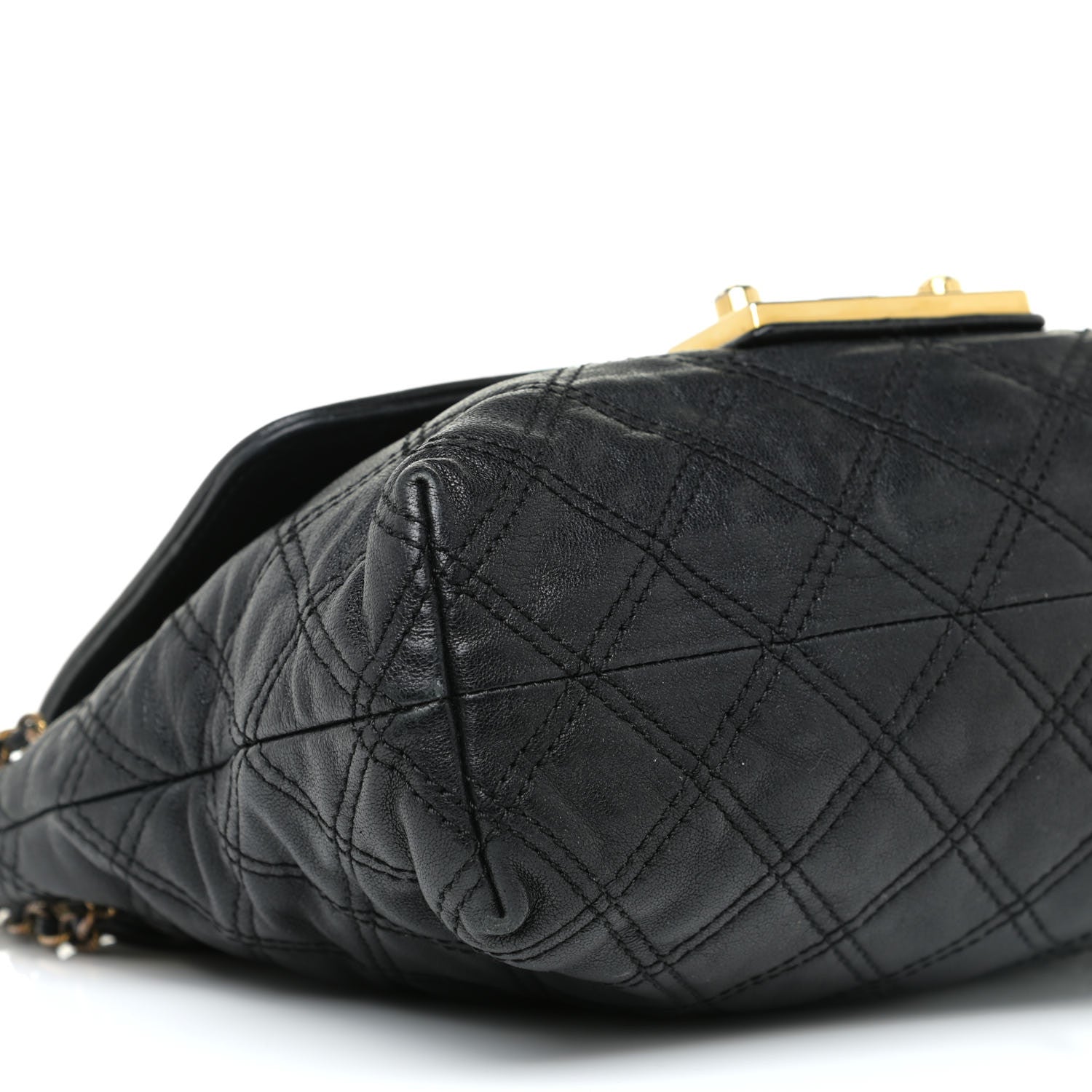 Marc Jacobs Lacquered Lambskin Baroque The Large Single Flap Black 4 of 13