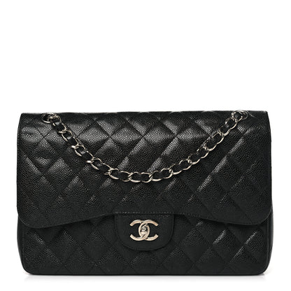 Chanel Caviar Quilted Jumbo Double Flap Black 1 of 11