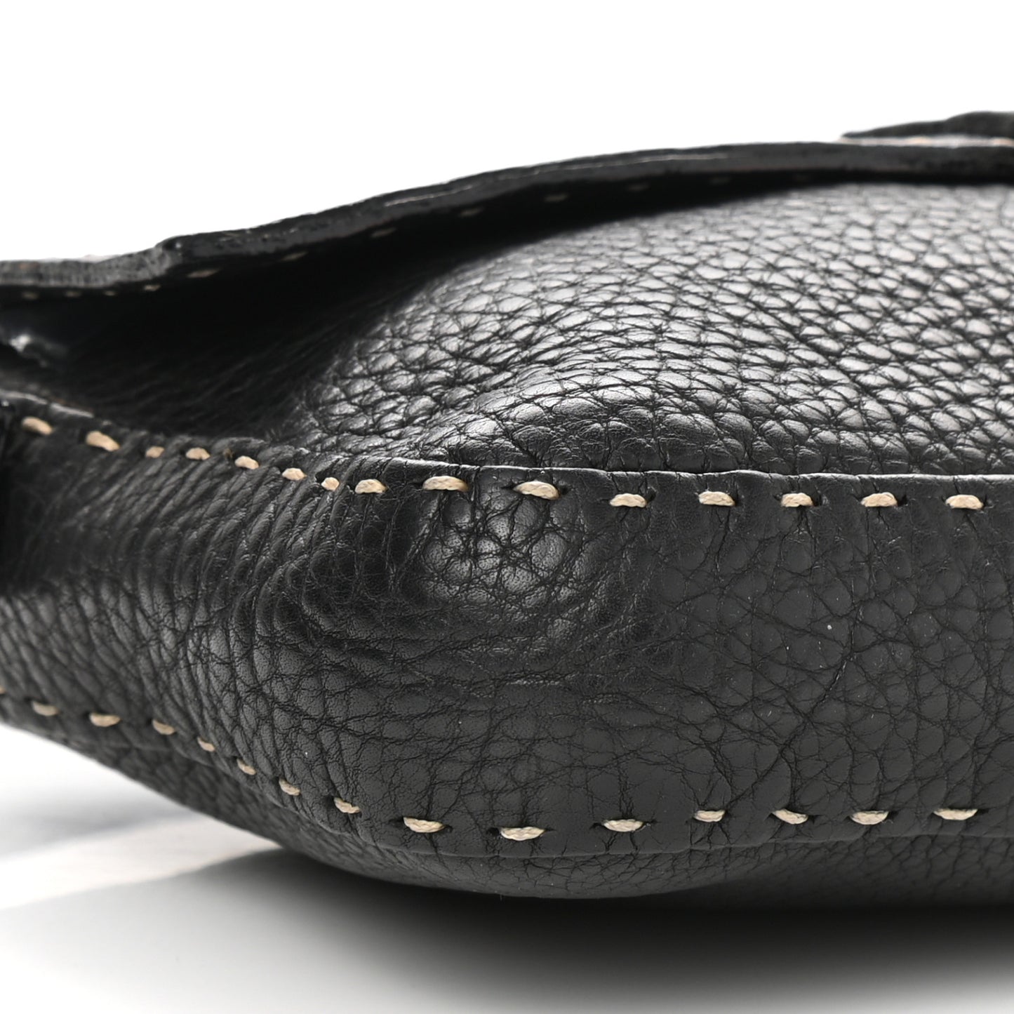 Calfskin Romano Selleria Baguette Black