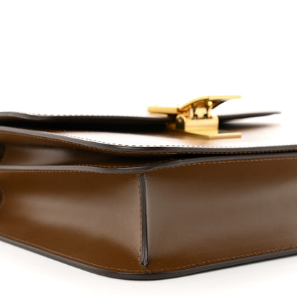 Celine Box Calfskin Teen Classic Box Flap Bag Camel 9 of 10