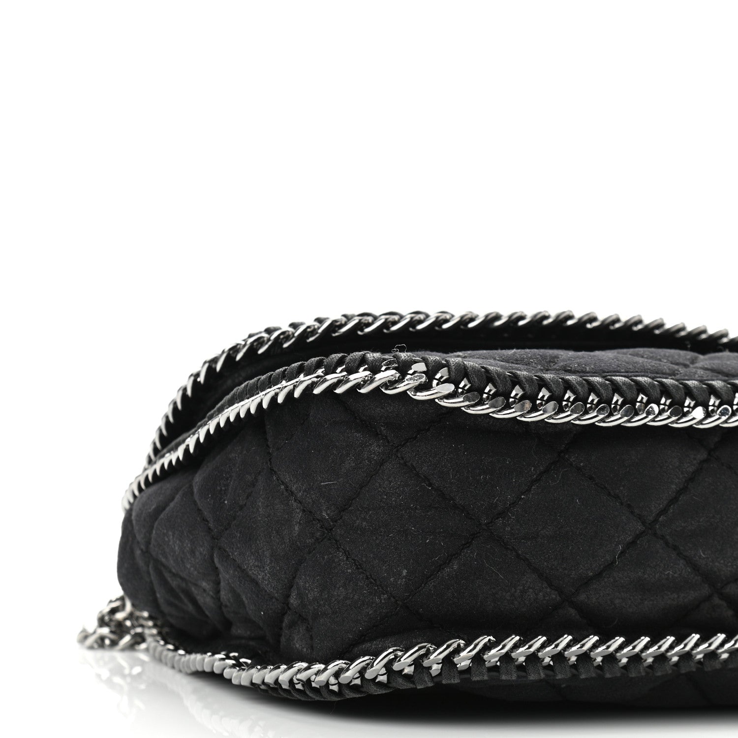 Stella McCartney Shaggy Deer Quilted Falabella Shoulder Bag Black 8 of 10