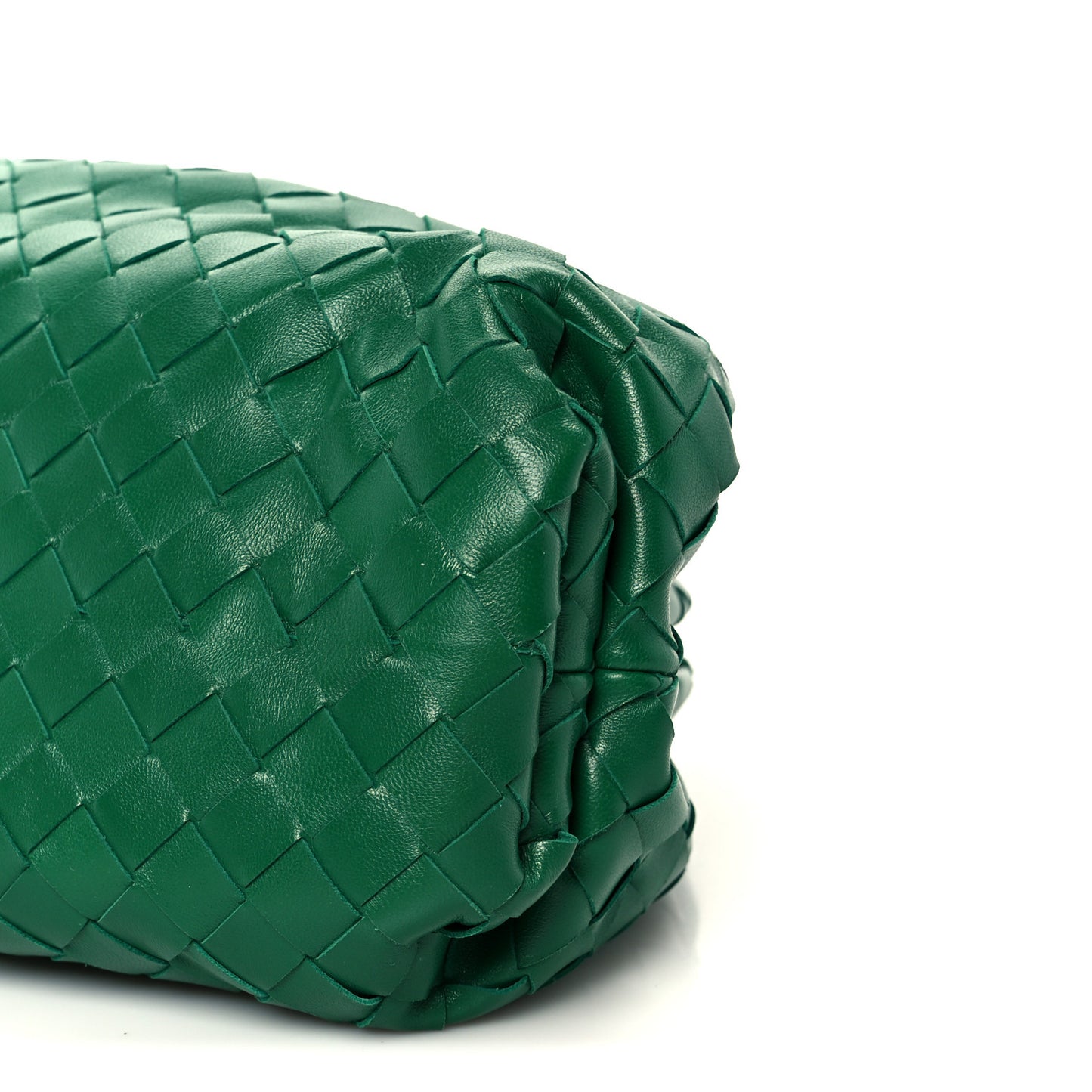 Nappa Maxi Intrecciato The Pouch Oversized Clutch Racing Green