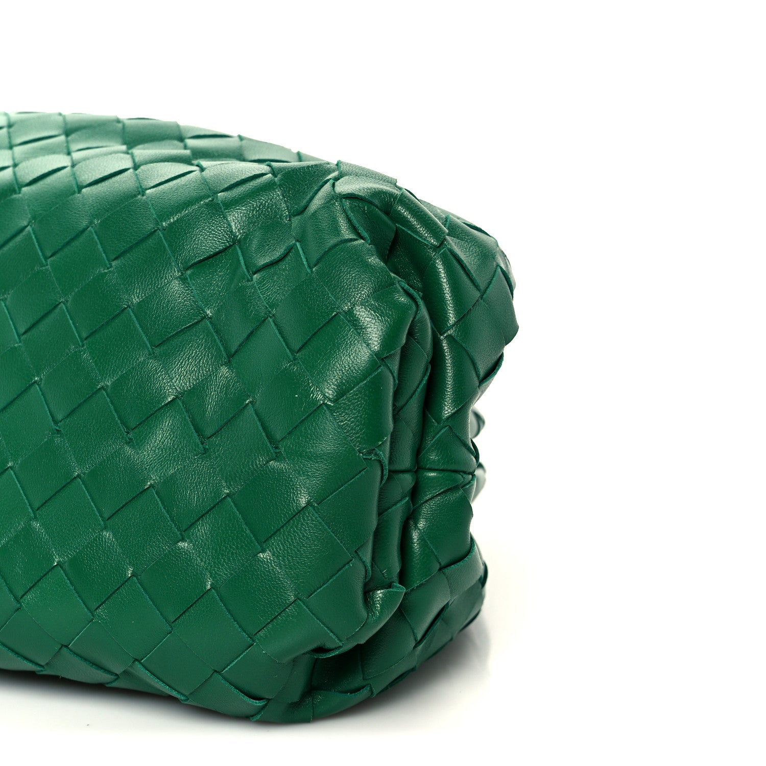Bottega Veneta Nappa Maxi Intrecciato The Pouch Oversized Clutch Racing Green 11 of 11