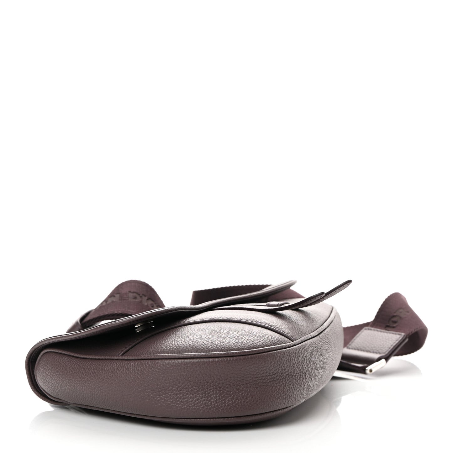 Grained Calfskin Kim Jones Saddle Bag Amaranth