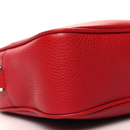 Gucci Pebbled Calfskin Small Soho Disco Bag Tabasco Red 9 of 12
