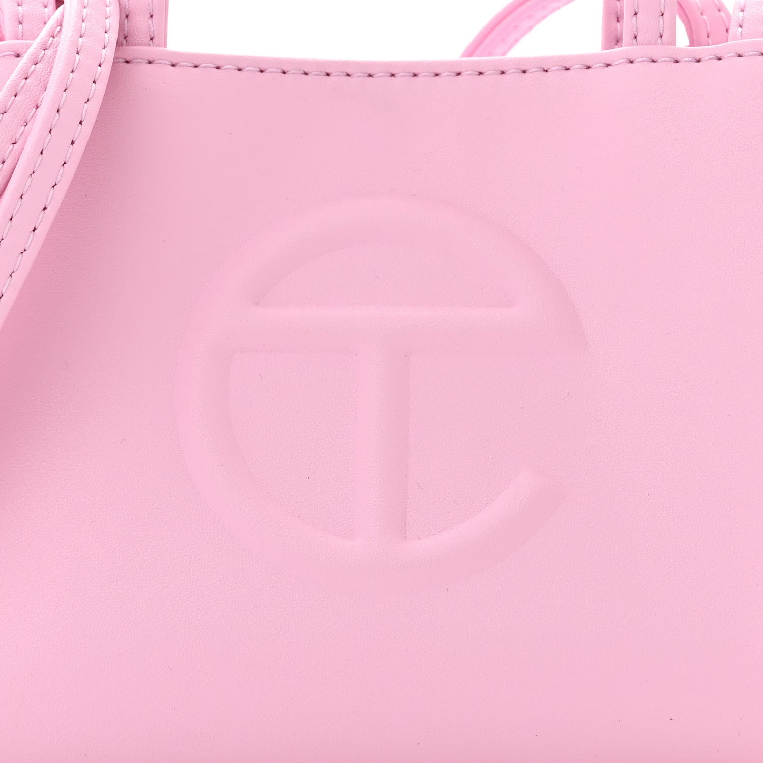 Telfar Vegan Leather Small Shopping Bag Bubblegum 8 of 10