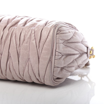 Miu Miu Vitello Lux Matelasse Shoulder Bag Mughetto 11 of 13