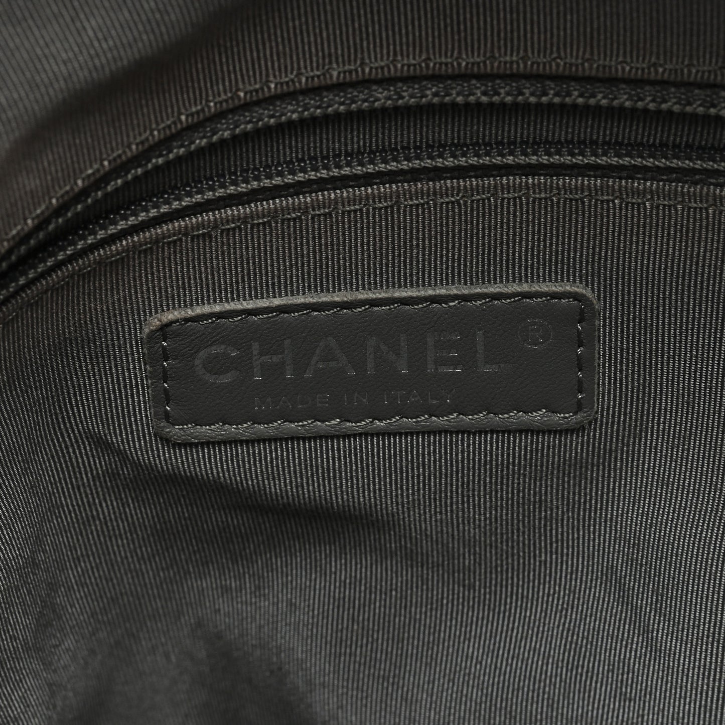 Washed Lambskin Chain Around Hobo Navy Blue