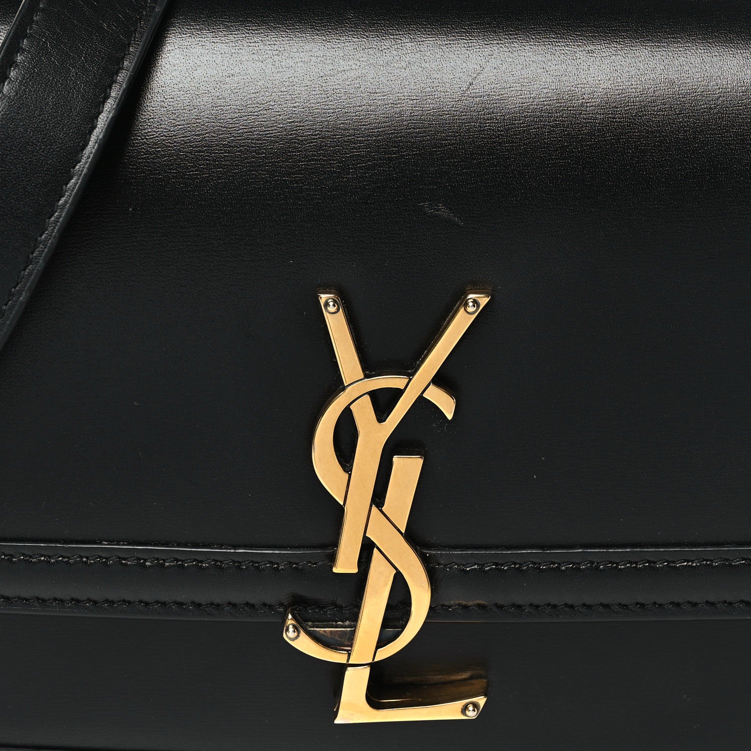 Saint Laurent Smooth Calfskin Small Solferino Satchel Black 7 of 9
