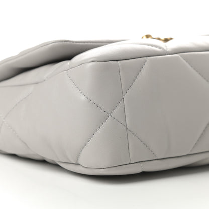 Chanel Lambskin Quilted Medium Chanel 19 Flap Grey 9 of 11