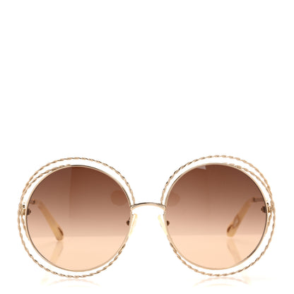 Chloe Oversized Round Carlina Oversized Round Sunglasses CE114ST Gold 2 of 7