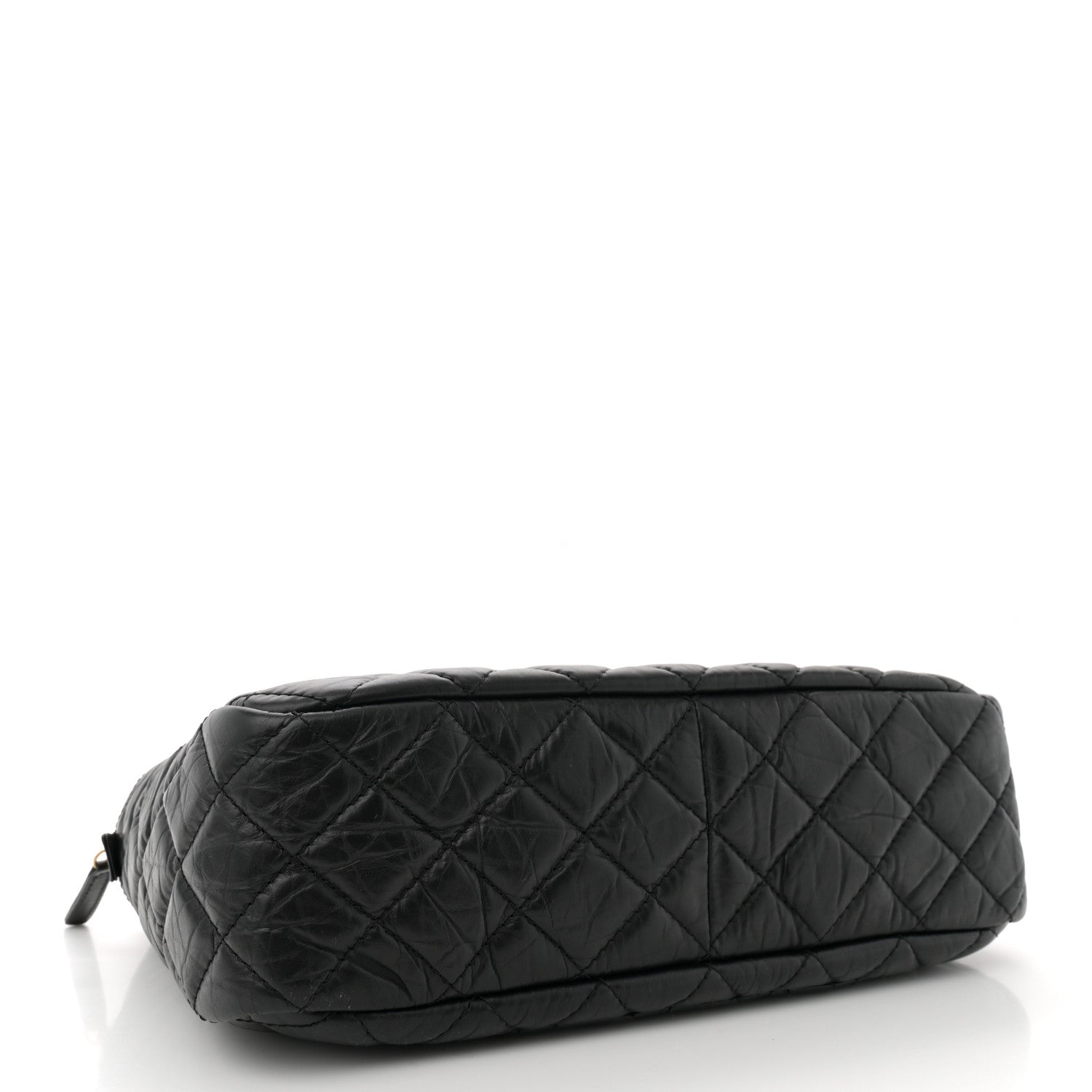 Chanel Aged Calfskin Quilted Large Reissue Camera Case Black 4 of 10