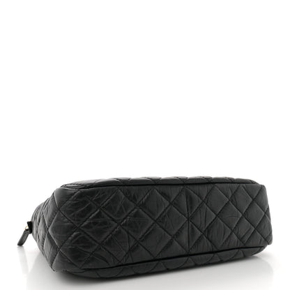 Chanel Aged Calfskin Quilted Large Reissue Camera Case Black 4 of 10