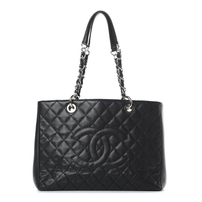 Chanel Caviar Quilted Grand Shopping Tote GST Black 1 of 14