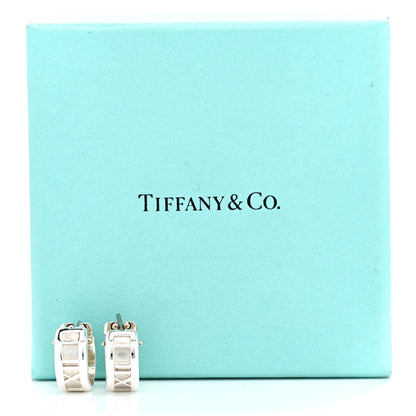 Tiffany Sterling Silver Small Atlas Hoop Earrings 6 of 6