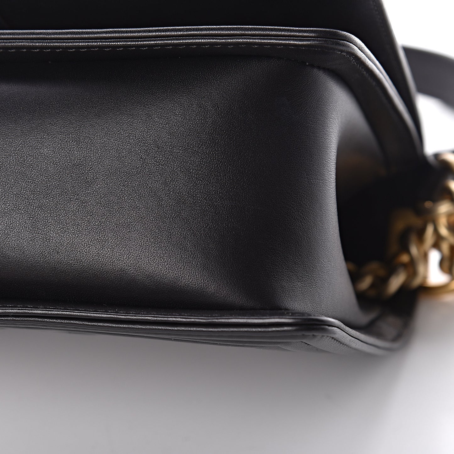 Caviar Suede Calfskin Chevron Medium Boy Flap Black