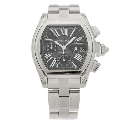 Cartier Stainless Steel 42mm Roadster Chronograph Automatic Watch Black 1 of 7