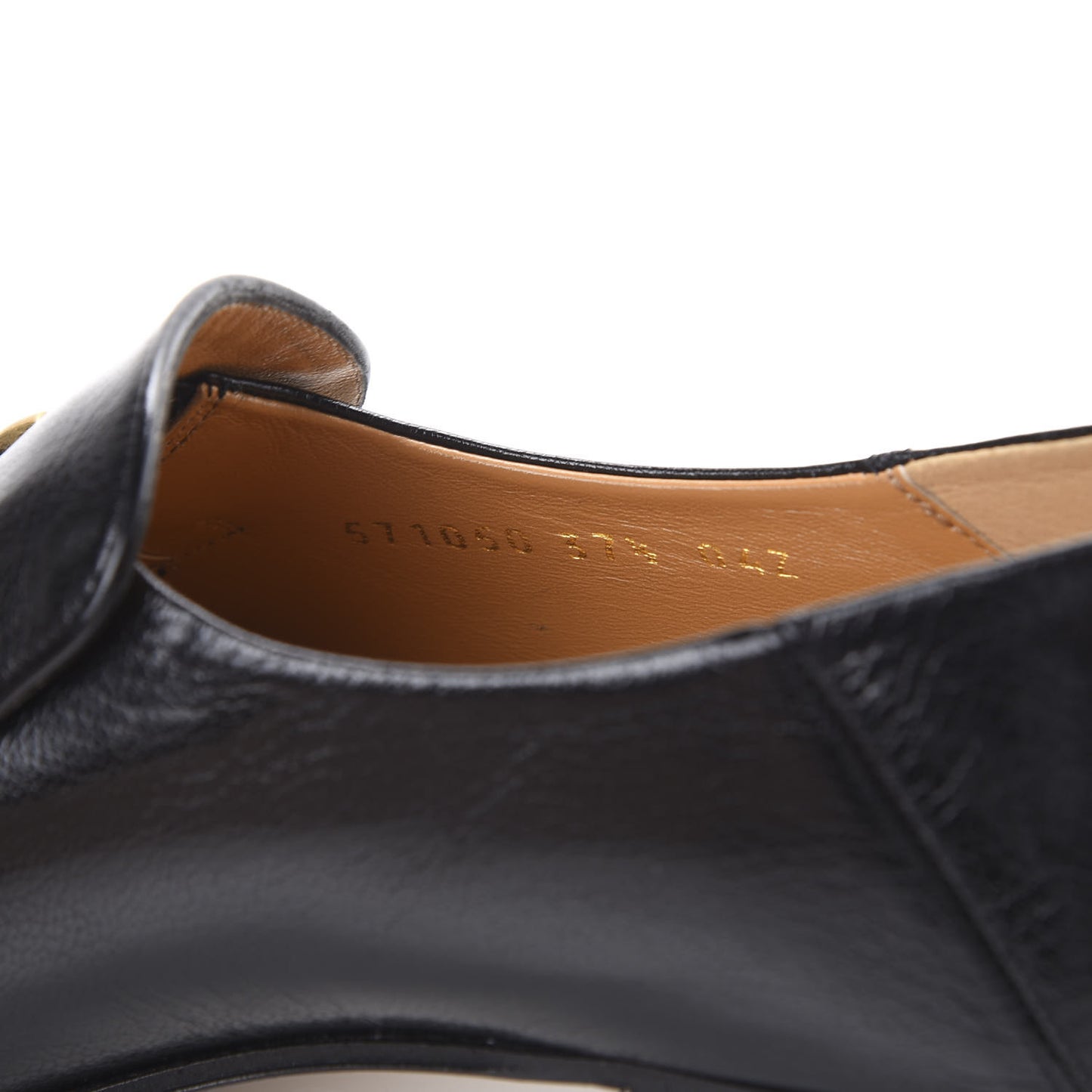 Goatskin Womens Horsebit Mid-Heel Loafers 37.5 Black