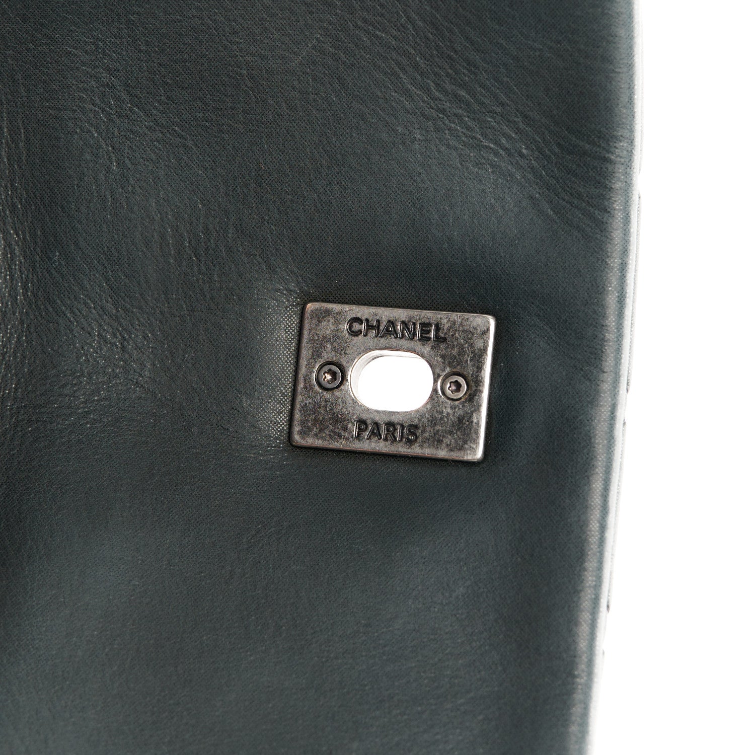 Chanel Iridescent Calfskin Small New Bubble Quilt Flap Anthracite 7 of 11