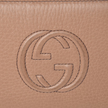 Gucci Calfskin Medium Soho Zip Around Wallet Camelia 11 of 20