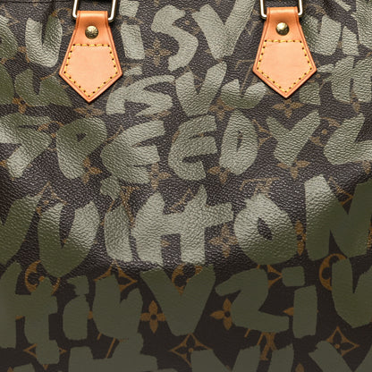 Louis Vuitton Monogram Graffiti Speedy 30 Kaki 8 of 14