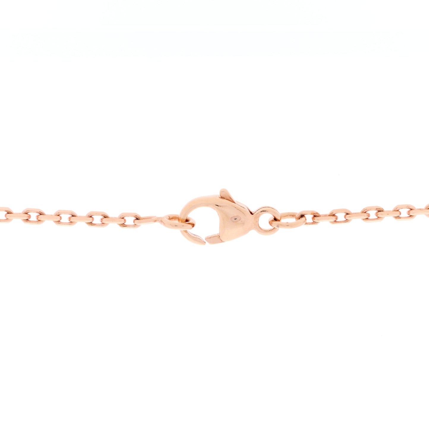 Lacquered Rose Gold Pop H Pendant Necklace Vert Fizz